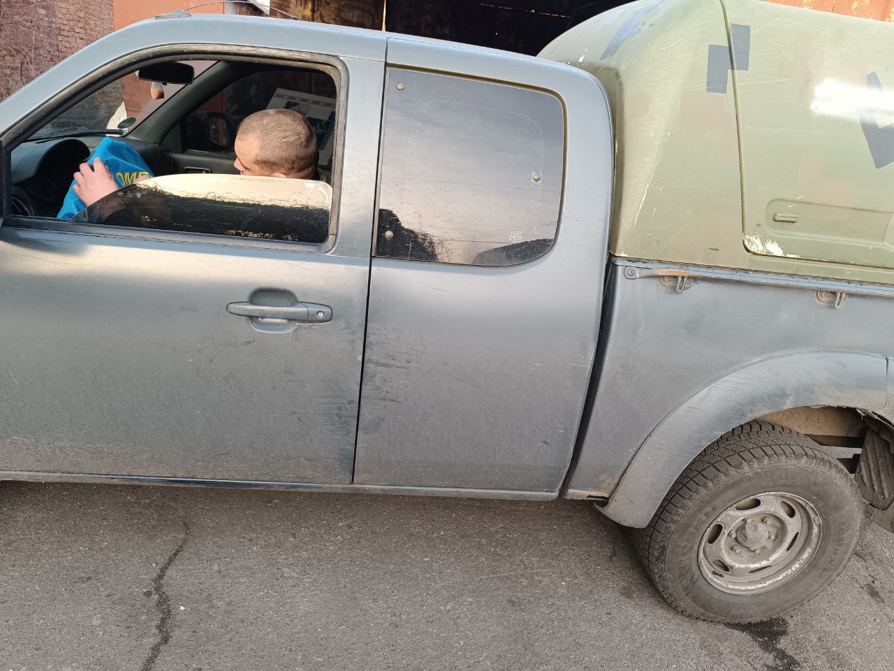 Ukrainian flag signed by fighters of 31st Mechanized Brigade - Image 2