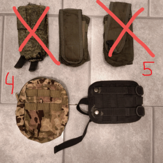 Trophy russian army pouches from battlefield. PRICE FOR ONE