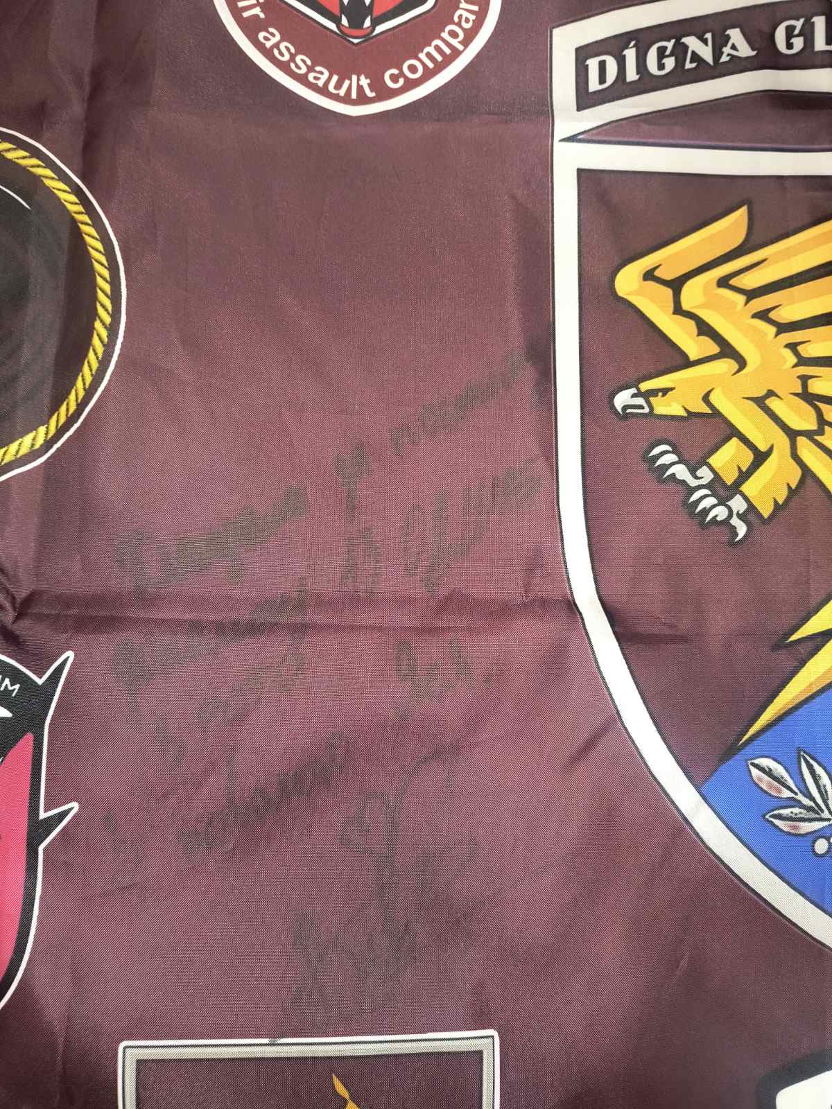Ukrainian flag signed by fighters of 13th Airmobile Battalion - Image 5