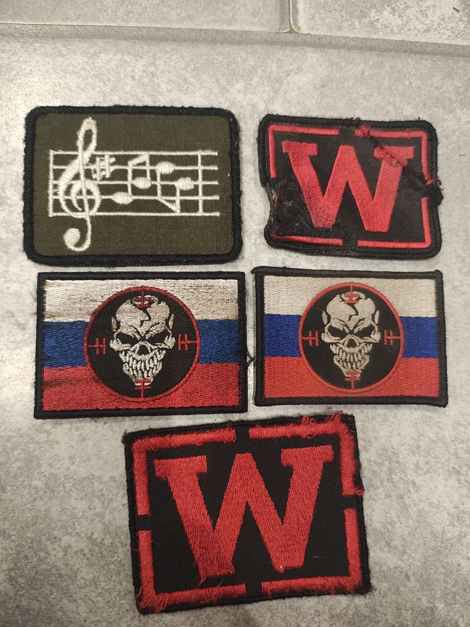 Trophy Wagner KIA Chevron Patches from 2023 (near Bakhmut) - Image 2