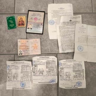 Interesting trophy russian set of KIA documents with story - he was wounded three times.