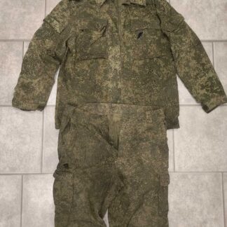 Trophy russian army uniform suit from battlefield shrapnel damaged